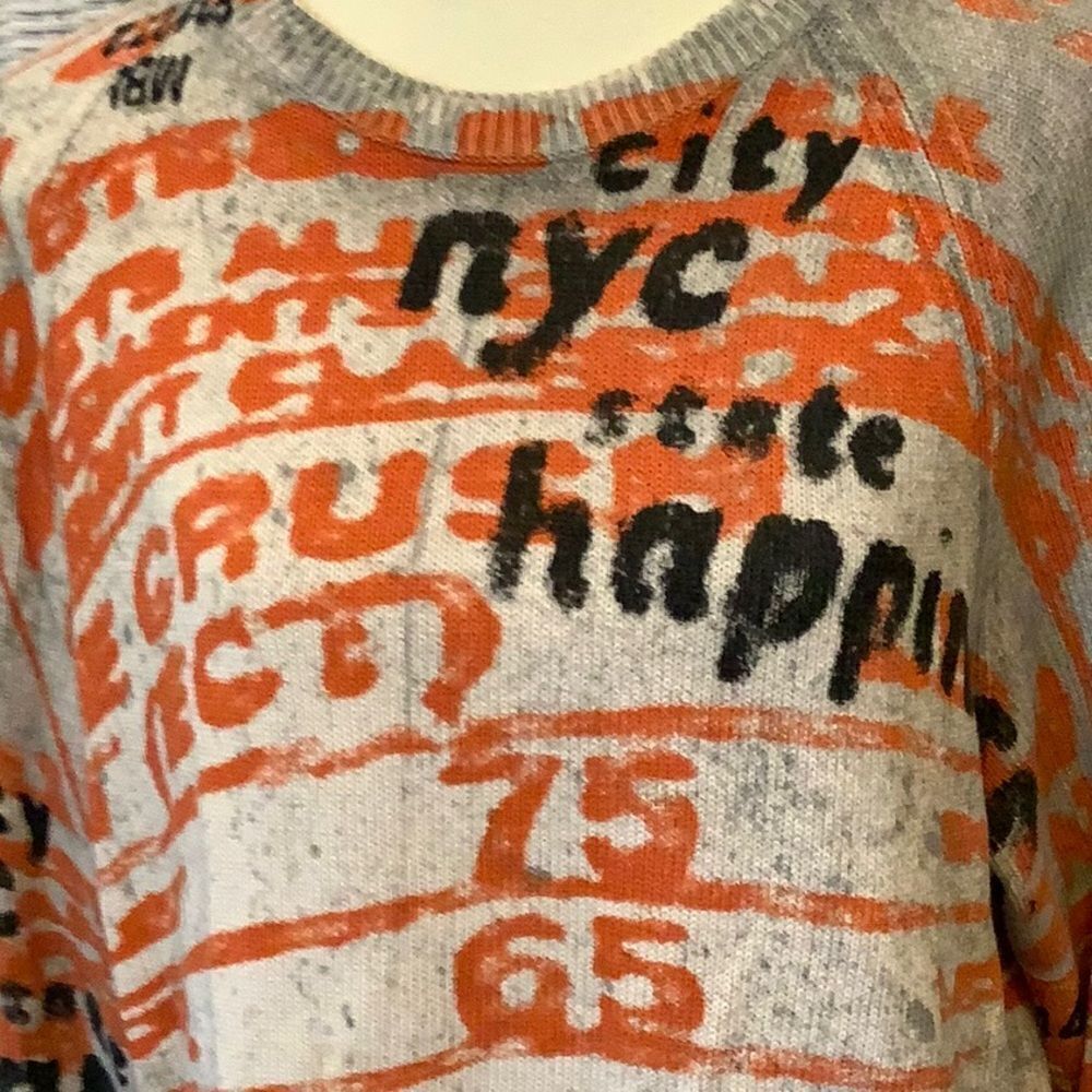 Express nyc state grapic sweater large - Picture 2 of 6